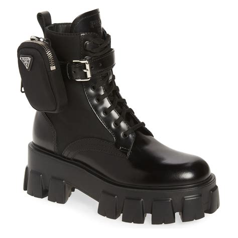 prada combat heel boots|Prada chelsea boots women's.